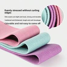 Bộ dây kháng lực Yoga dùng để kéo giãn cơ, tập squat, nâng mông, tập thể dục tại nhà gồm 3 dây, kèm túi đựng. - Nhiều màu - Xem 4