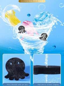 8/4/2/1pc Pet Hair Remover, Suitable For Clothes Drying, Reusable, Non-Electric Lint Remover, Reduces Wrinkles, Saves Drying Time, Cute Octopus Shape, Easily Removes Washing Machine Lint, Pet Hair Remover, Clothing Cleaner, Cleaning Supplies, Easy To Remove Hair And Clean - Multicolor - View 10
