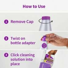 Rejuvenate Wood Floor Cleaner Refill With Adapter Rejuvenate Wood Floor Cleaner – 32 FL OZ Bottle With Click N Clean Mop Bottle Adapter, Lemon Scent, Fast-Drying Formula For Streak-Free Clean On All Sealed Hardwood Floors; Eliminates Dirt & Grime To Revitalize And Protect Wood Floors, Enhancing Natural Beauty & Leaving Behind A Fresh, Clean Lemon Fragrance; Gentle Daily Use Formula With No Colorants, Compatible With Rejuvenate Click N Clean Multi-Surface Spray Mop System For Effortless Application; Included Adapter Converts Cleaner Bottle Into A Cartridge For Mop System, Providing An Easy, Dependable Way To Maintain Floor Appearance; For All Sealed Hardwood Floors, Delivering Reliable, Streak-Free Results To Keep Floors Looking Pristine – Your Go-To Solution For Revitalizing & Protecting Wood Floors - 預設 - 查看 6