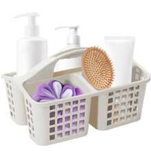 CYPNCesta Portátil para Ducha con 3 Compartimentos Cesta de Ducha Portátil de Plástico Organizador de Suministros de Limpieza con Asa Almacenamiento de Plástico Dividido para BañoFashion - 219747190 - Ver 8