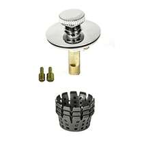 CYPNPF WaterWorks PF0950-CH Universal Lift n Turn Twist Close Bath Tub/Bathtub Drain Stopper includes 3/8" and 5/16" Fittings No Hair Catcher ChromeFashion - 226911898 - Ver 1