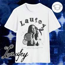 Laufey A Matter Of Time Album Unisex T-Shirt, Music Lover Shirt, Vintage Style T-Shirt, Soft Cotton - 白色 - 查看 1