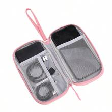 1个旅行数码配件收纳包，双层防水防震数码收纳袋，通用旅行电子产品线缆整理包，适用于手机、数据线、硬币、珠宝、鼠标、充电器、硬盘盒、保护套、耳机、移动电源、手机充电器等，方便分类整理，旅行必备。 - 彩色 - 查看 15