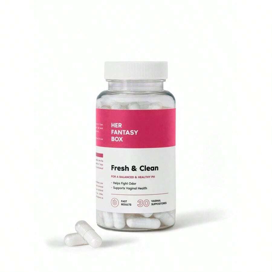 Her Fan-Tasy Box Gentle Boric Acid Suppositories - 30 Count PH Balance For Sensitive Skin - 1 chai - Xem 1