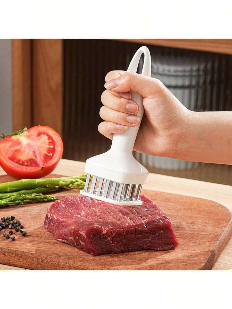 Steak Tenderizer, Household Stainless Steel Meat Tenderizer, Meat Pounder, Kitchen Tool, Meat Tenderizer Needle, Meat Hammer. - Multicolor - View 1