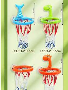 Baby Bath Tub Basketball Hoop, Suction Cup Bathroom Basketball Rack, Indoor Mini Basketball Hoop Toy For Infant Toddler Bath Time/3 Balls, Best Christmas Gift For Kids