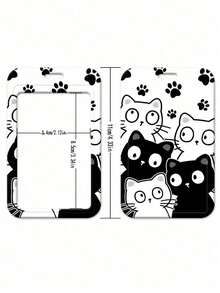 1个休闲猫咪图案挂绳证件套，适用于医生、护士、学生、教师的证件带保护套，可作为礼物或日常使用。 - 彩色 - 查看 6