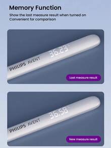Philips Avent Digital Thermometer AET-F355, 8 Sec Fast Measurement, LED High Definition Display - Multicolor - View 6