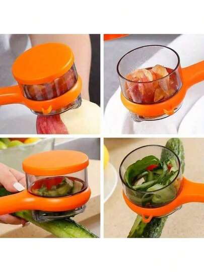 Multifunctional Peeler With Toothbrush - 304 Stainless Steel, Ergonomic Handle And Integrated Storage Box, Suitable For Fruits, Vegetables, Potatoes - Kitchen Tool, Ideal For Home Cooking, Peeling Fruits, Stylish Design, Sturdy Structure, Great For Cooking Enthusiasts, Compact Design, Made Of High-Quality Materials, Multifunctional Food Peeler With Integrated Storage Box, Excellent Gift For Family Or Friends, Ideal Choice For Valentine's Day