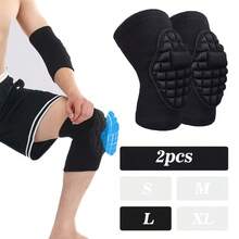 2pcs Unisex Professional Sports Knee Pads, High Elasticity Soft Knee Sleeves, Knee Protection, Breathable And Non-Slip, Anti-Friction, Suitable For Fitness, Baseball, Volleyball, Yoga, Football, Tennis, Rugby Sports Enthusiasts - Multicolor - View 6