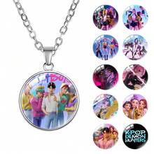 1pc KPOP Witch Hunt Girl Group Crystal Pendant Necklace, Anime Peripheral Accessory, Collarbones Chain - Multicolor - View 2