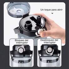 CYPNBotella de Agua 2L Antigolpes Reutilizable Sin BPA con Pajilla Removible Botella de Deportiva Escala de Hidratación Termo de Agua Antifugas para Gym Ciclismo Senderismo ViajeFashion - 219613962 - Ver 4