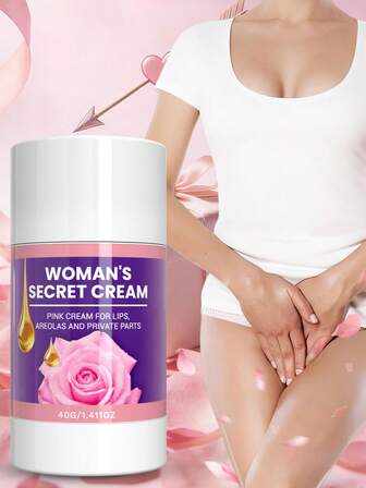 AURANY 40g Crema íntima blanqueadora para mujeres - Crema blanqueadora avanzada para labios, areolas y áreas íntimas sensibles, fórmula de hidratación profunda y blanqueamiento, blanqueamiento suave, apta para uso diario, suave y humectante, aclara el tono de la piel, textura suave y sin grasa, crea un brillo rosado natural