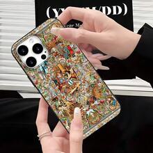 Miniature Art Shockproof 2D Printing Fashion Phone Case For IPhone 17/16/15/14/13/12/11/AIR/PRO/PRO MAX/PLUS Prefect Gift For New Year, Valentine's Day And Family Or Friend's Birthday - Black - View 7