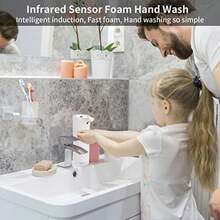 CYPNDispensador de Jabón Automático Portátil Sin Contacto Con Sensor de Movimiento para Baño Manos Libres EspumaFashion