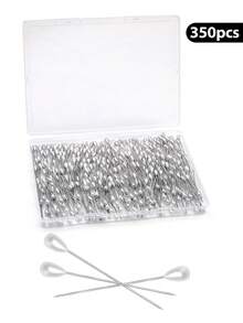 150/250/350Pcs Corsage Pins, Boutonniere Pins, Long Teardrop Pearl Head Pins, White Straight Head For DIY Decoration, Wedding, Jewelry Flower Decoration - White - View 8