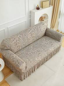 1 tấm bọc ghế sofa in họa tiết xếp ly, co giãn, chống bụi bẩn, bảo vệ toàn bộ ghế sofa, trang trí nhà cửa, có thể giặt máy. - màu nâu - Xem 8