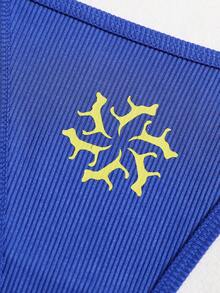 8pcs Printed/Solid Comfortable Women's Low-Rise Thong Panties - Multicolor - View 3