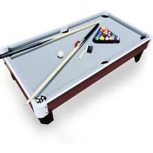 40 Inch Pool Table Top, 3.5FT Pool Table Top, Small Wooden Snooker Tabletop, Billiards Tabletop Set With Full Accessories - Grey - View 2