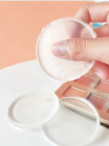 1/2pcs Non-Absorbing Makeup Sponge Puff, Suitable For Crystal Cushion Foundation, Transparent And Easy To Apply Makeup - Clear - View 3