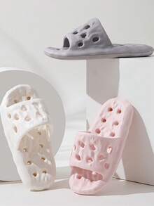 Non-Slip Lotus Root Sandals, EVA Hollow Couple Hole Slippers, Hotel Bathroom Slippers, Women's Bathroom Anti-Slip Slippers,Shoe,Spring Summer Picks,Brides Maid Gifts,Room,Bedroom Decor,Beach,Travel,For Men,For Women,Vacation,Women's Day,Travel Essentials,Wedding Favours,Y2k,Bedroom,Car Accessories Women,Kitchen Deccorcute Stuff - Multicolor - View 2