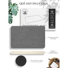 CYPNTapete de Baño de Piedra de Lujo Regalos de Navidad Año Nuevo Antideslizante Tapete de Ducha de Tierra de Diatomea Ecológico Superficie Absorbente Instantánea Apto para Tina de BañoFashion - A-Gris - Ver 5