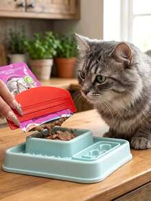 1pc Cat Food Squeezer Tool, Efficient For Extracting Remaining Food From Bags, Ensuring No Waste, Ideal For Cat Owners Who Value Tidy And Easy Feeding, Pet Food Saving Device, Bag Squeezer For Cat Food, Cleaning Feeding, Pet Food Saving Tool - One Size Fits All - View 5