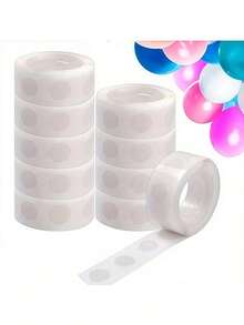 1200pcs/600pcs (12rolls/6rolls) Double-Sided Adhesive Dots, Transparent Balloon Glue Dots, Removable Glue Dots, Craft Glue Dots, Valentine's Day Gift