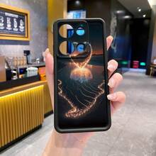 1个湖心相机图案防震手机壳，UV印刷，适用于三星/Galaxy/Infinix/Redmi/OPPO/VIVO/Realme安卓机型