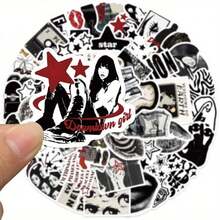 50 Black Romance Stickers - Vintage Cute Aesthetic Stickers - Packaging Decoration, Luggage DIY, Party Gifts - 50 件 - 查看 4