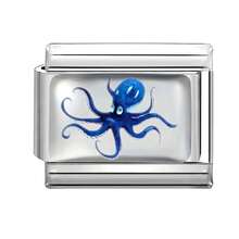 1件树脂涂层DIY意大利模块化手链，饰以海洋元素，适合作为派对礼物送给朋友/情侣，适用于圣诞节、新年、万圣节、情人节等场合。设计精美，采用不锈钢材质，兼具实用性和时尚感，适合圣诞风格、圣诞装饰、派对穿搭指南、圣诞礼物、营造圣诞家居氛围、复古夏季和万圣节配饰。 - M293390 - 查看 8