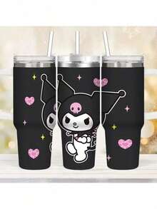 SANRIO 1 Cốc du lịch bằng thép không gỉ 40 oz kèm nắp và ống hút - Chống rò rỉ, vừa vặn với giá đỡ cốc trên xe hơi, giữ đồ uống nóng hoặc lạnh trong mùa hè, thiết kế hoạt hình dễ thương với các ngôi sao và nhân vật - Món quà hoàn hảo cho sinh nhật và ngày Valentine. - Nhiều màu - Xem 21