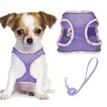 [Reflective Puppy Harness] Soft Mesh Reflective Puppy Pet Chest Harness Set | Easy Walking, Running, Training Safety Belt For Dogs - Anti-Escape Dog Safety Belt - Multicolor - View 28