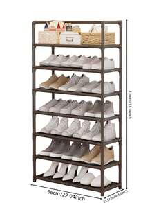 1pc 3-5 Tier Multi-Functional Storage Rack, Home Living Room Bedroom Dorm Easy Assembly Shoe Rack High Capacity, Reinforced Thick Pipe Load Bearing, Can Be Used As Miscellaneous Storage Rack / Organizer, Space Saving Dust-Proof Applicable For Multiple Scenarios - Multicolor - View 5