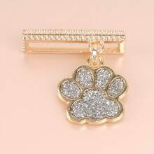 1pc Metal Simple Shiny Dog Paw Watch Band Charm Decorative Ring,Cute Animal Paws Silicone Strap Accessories,Compatible With Apple Watch Bands 38mm 40mm 41mm 42mm 44mm 45mm 46mm 49mm - one-size - View 13