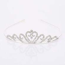 1pc Elegant Rhinestone Bridal Hair Accessory, Suitable For Wedding - Silver - View 3