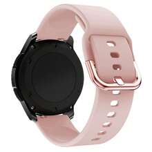 Dây đeo đồng hồ silicon 20mm/22mm tương thích với Samsung Galaxy Watch 42mm/46mm, Active 2, Gear S2/S3, Honor, BIP, Watch GT 2 - Hồng - Xem 6