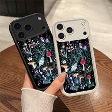Mushroom For  Moto E40 32 30 22 13 DGE60 50 PRO G85 84 75 55 54 53 45 35 34   32 30 24 23 22 20 15 14 13 10 FUSION Vivo Y100 78 78M 78T1 77T 36 30 E PR0   LITE 28E 28 27 S 27 18 17 11 Thickened Shockproof, Premium Silicone, Trendy   Creative Soft Shell - Hongo blanco antiguo CAFJEY - Ver 3