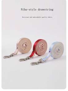 1 Set Cat/Dog Leash Anti-Escape Harness Leash With Bow Tie, Pet Walking Leash Suit - Multicolor - View 8