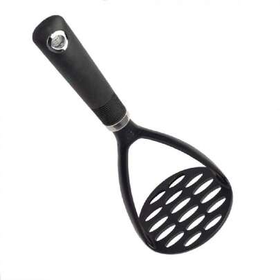 Molinillo de patatas ligero para cocinar, resistente y resistente al calor,  para utensilios de cocina antiadherentes, dispositivo de nailon de agarre suave, color negro,40023996