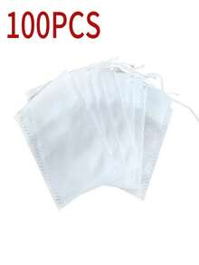 100-Pack 6x8 Inch Disposable Tea Filter Bags, Unbleached Natural Non-Woven Mesh Drawstring Pouches,  Leak-Proof Tea Infuser Bags For Loose Leaf Tea, Herbal Blends, Coffee Grounds, Disposable Brewing Bags With Secure Drawstring Closure, Multi-Purpose Unbleached Non-Woven Bags For Home Kitchen Cooking, Herb Storage, Spice Steeping, Tea Brewing, Reusable-Feel Disposable Filter Bags For Daily Use, Restaurant, Cafe & Home Brewing, 6 Inch X 8 Inch Large Capacity Tea Filter Pouches For Loose Tea Leaves, Dried Herbs, Flower Teas & Homemade Herbal Infusions, Tear-Resistant Non-Woven Mesh Material For Easy Brewing & Cleanup, No Adhesive No Chemical Additives Disposable Tea Bags For Healthy Brewing - White - View 12