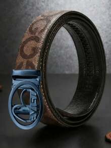 高品质男士商务自动扣皮带，设计师款G字母时尚皮带，休闲百搭，理想的节日礼物之选 - 彩色 - 查看 6