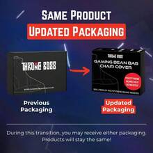 Funda para silla de puf para juegos con respaldo alto, color rojo, funda para silla de juegos de piso, tela fcil de limpiar, bolsillos laterales grandes, colgador para auriculares - Rojonion - Ver 4