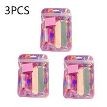 1件/3件套5件美甲工具套装，包含砂纸块、抛光块、迷你浮石、短抛光棒、牛角刷 - 彩色 - 查看 10