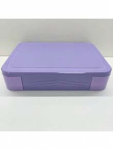 5-Compartment Adult Bento Lunch Box With Spork, Leak-Proof Food-, 1330ml (Blue) - Multicolor - View 8