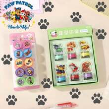 Paw Patrol 儿童成就印章套装。课堂奖励印章，适合教师使用 - 生日派对礼物的完美之选。非常适合课堂使用，包含随机个性化趣味教师印章及印泥，评分办公用品，小学作业奖励。教师评估奖励激励印章。 - 彩色 - 查看 4