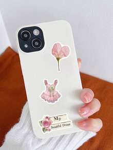 50pcs Early Summer Dream Pastel Ins Style Stickers, Suitable For Decorating Tablet Cases, Notebooks, Cups, Waterproof Stickers - Multicolor - View 11