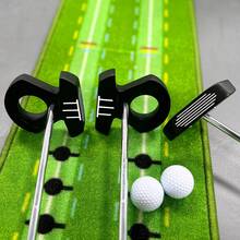 WUDAY Golf Schwarz Putter, Links-/Rechtshänder erhältlich - Null Drehmoment, exzentrischer Griff, CNC gefräste Fläche, niedriger Schwerpunkt, Richtungsstabilität, Ausrichtungslinie, geeignet für Golfer aller Geschlechter