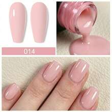 15ml Jelly Nude Pink One Step Gel Polish 3 In 1 Sheer Milky Color No Base Top Coat Required Natural Look For French Nail Wedding Bridal Art Spring Daily Wear Bottle Matches Gel Nails - Baby Pink - View 3