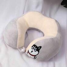 CYPNYOUTHINK Almohada para el Cuello en Forma de U Almohada para la Cabeza Linda Portatil para la Siesta de la Oficina Viaje Coche Durmiendo para la Siesta de la Oficina Perro con DobleFashion - Conejo Con Doble Bordado - Ver 6